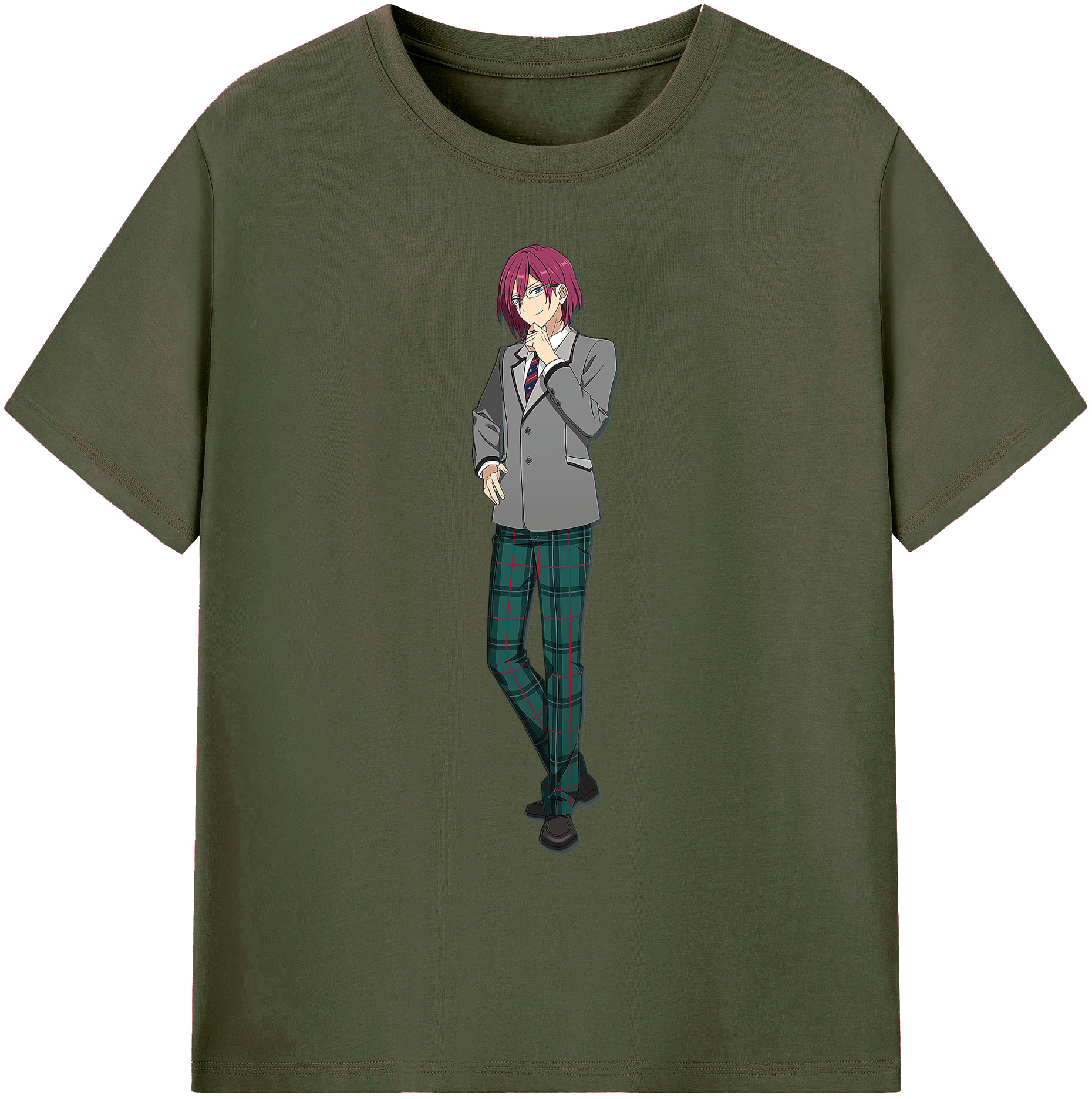 （画像用） あんさんぶるスターズ! Ensemble Stars 綿100％ メンズ半袖Tシャツ｜肌触りやわらか＆通気性